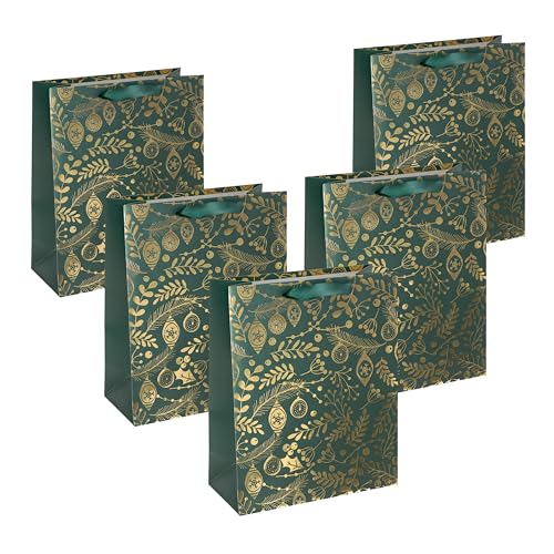 sigel-jolie-premium-geschenkt-ten-goldene-ornamente-gr-n-gro-33x26-cm-5er-set image 5