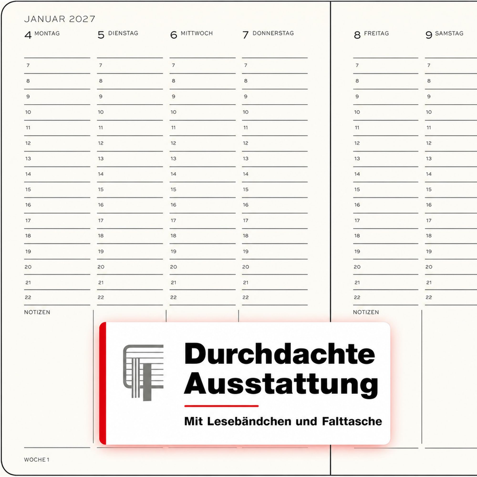 leuchtturm1917-wochenplaner-medium-a5-18-monate-2026-2027-dusty-rose-deutsch image 6