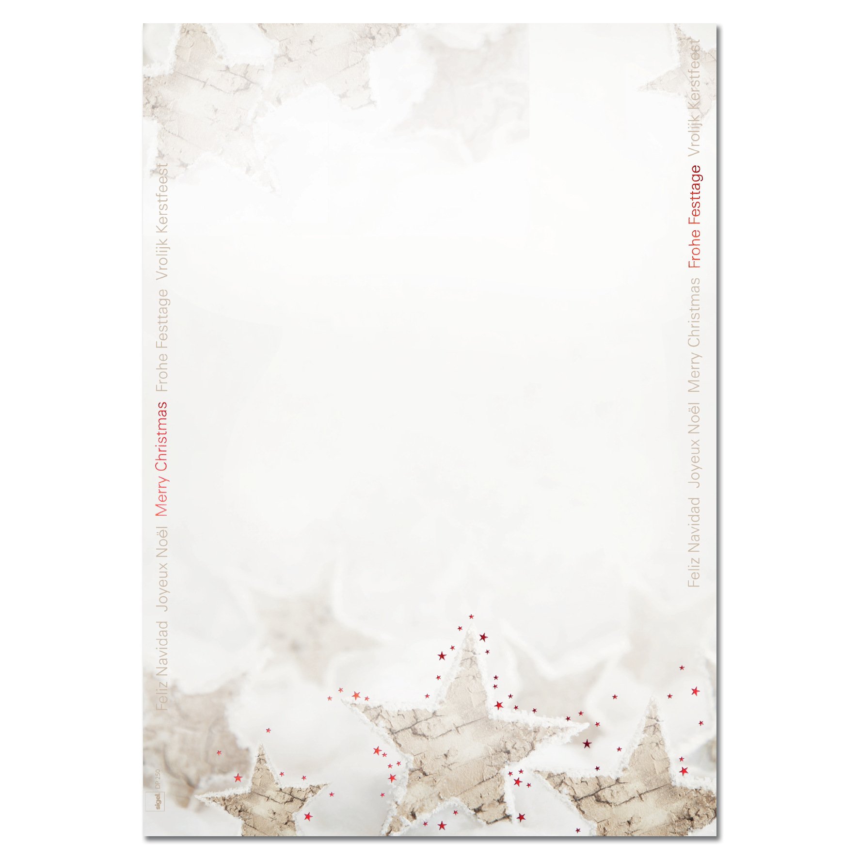 sigel-weihnachtsbriefpapier-christmas-timber-a4-25-blatt-90-g-m image 1