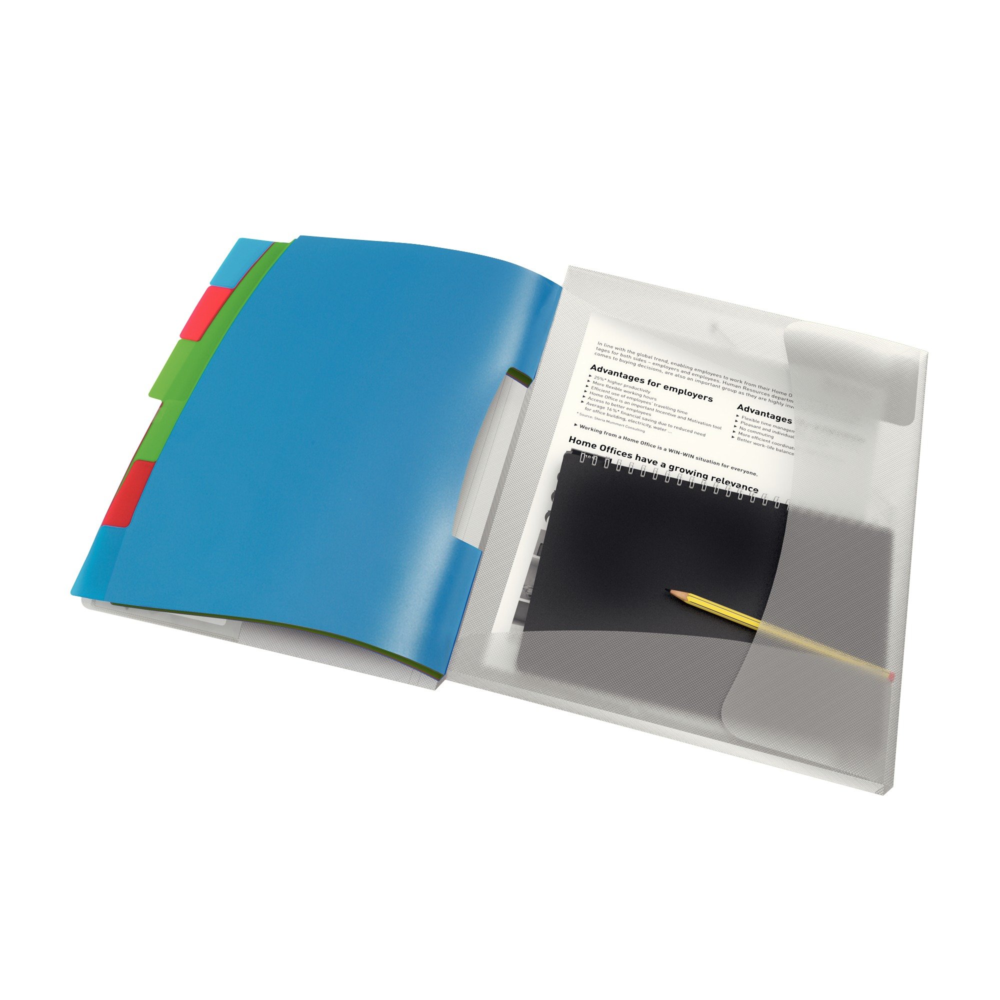 esselte-vivida-ordnungsmappe-a4-pp-6-f-cher-mehrfarbig-624029 image 3