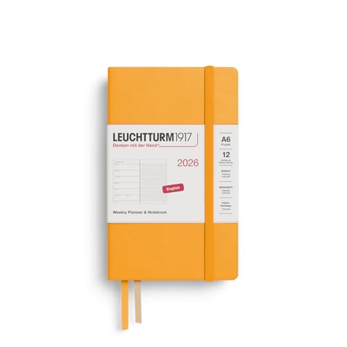 leuchtturm1917-wochenkalender-notizbuch-pocket-a6-2026-rising-sun-englisch image 2