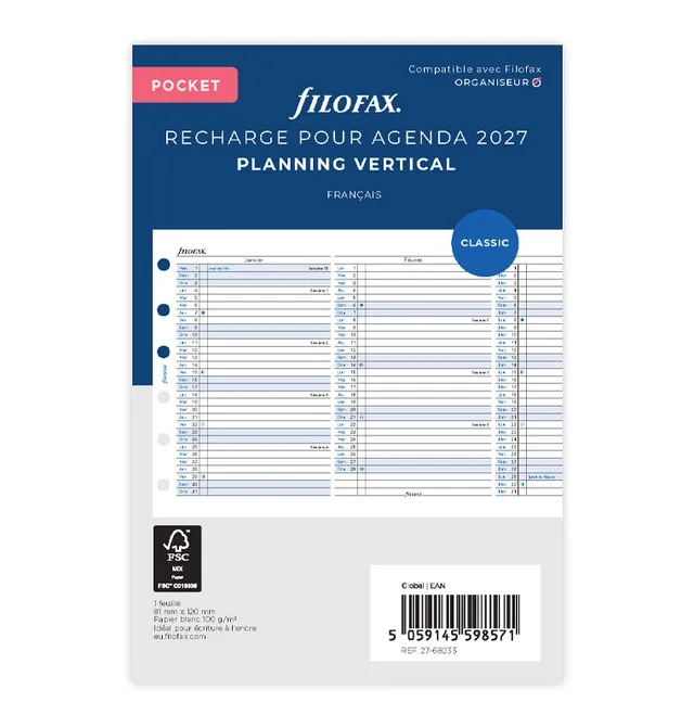 filofax-pocket-jahresplaner-2028-franz-sisch-leporello image 1