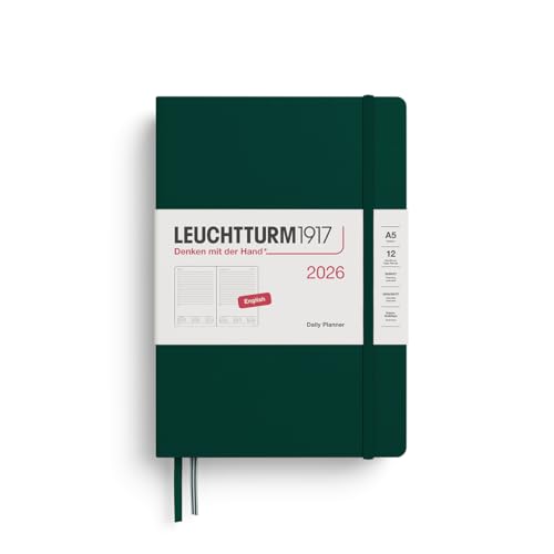 leuchtturm1917-tageskalender-2026-medium-a5-forest-green-englisch image 4