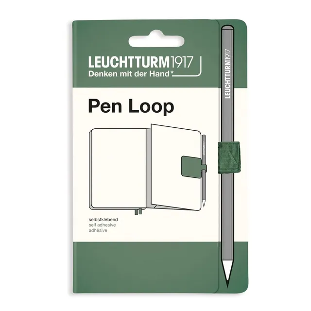 leuchtturm1917-stiftschlaufe-selbstklebend-olive-15-mm image 1