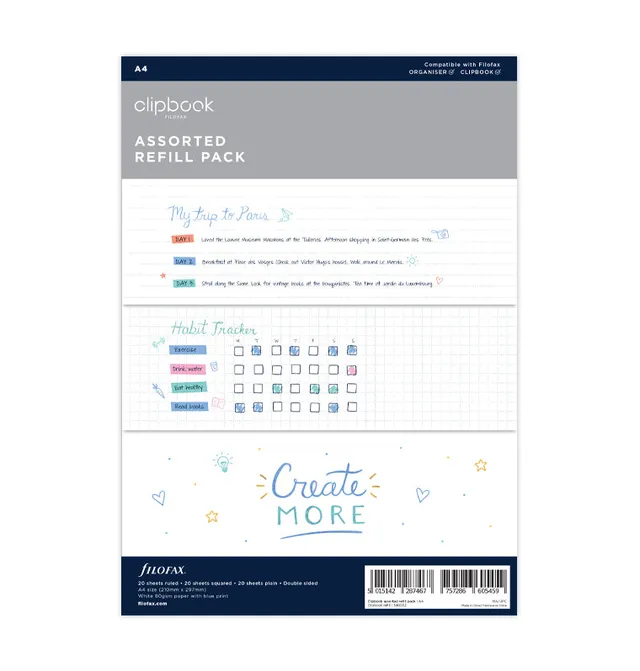 filofax-clipbook-a4-notizpapier-sortiert-nachf-llpapier image 1