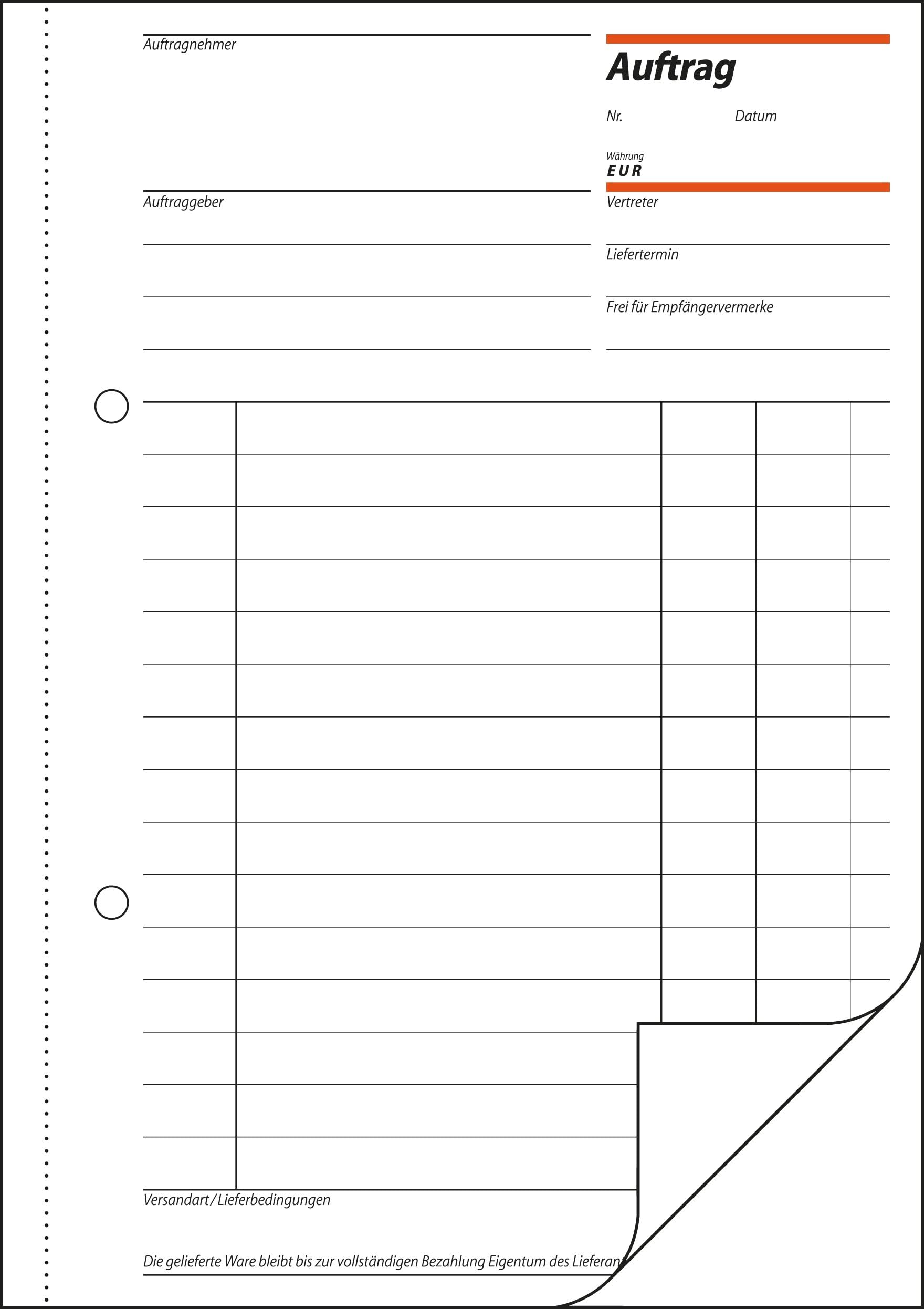 sigel-au525-auftragsbuch-a5-2x50-blatt-mit-blaupapier-und-abheftlochung image 2