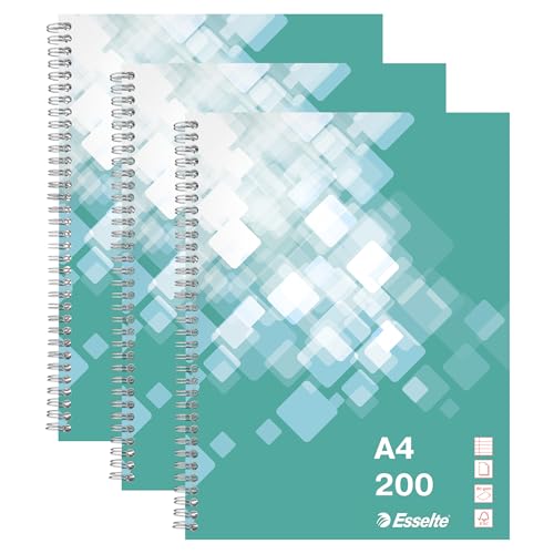 esselte-collegeblock-a4-liniert-gr-n-3er-pack-200-blatt image 7