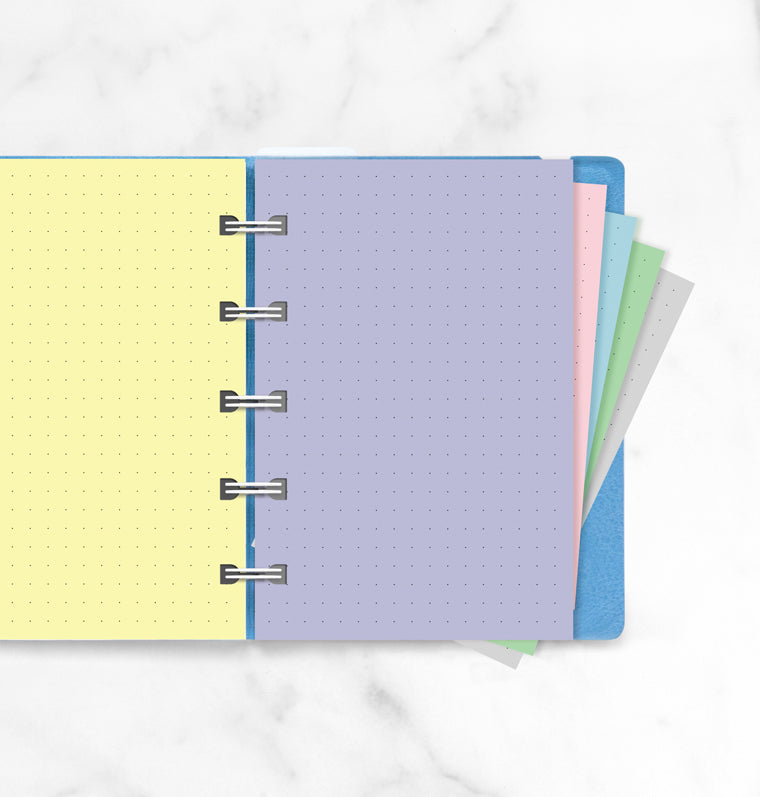 filofax-notebook-pocket-einlage-pastel-punktkariert image 2