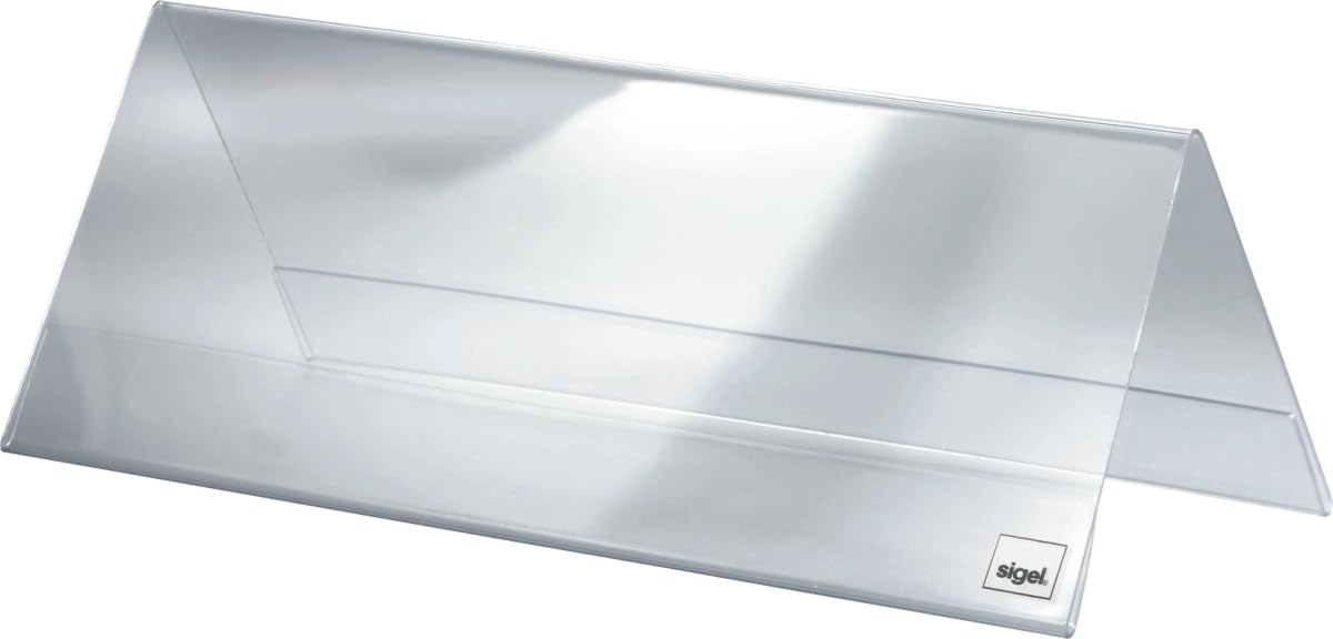sigel-tischaufsteller-dachform-namensschild-24-x-9-cm-5er-pack image 1