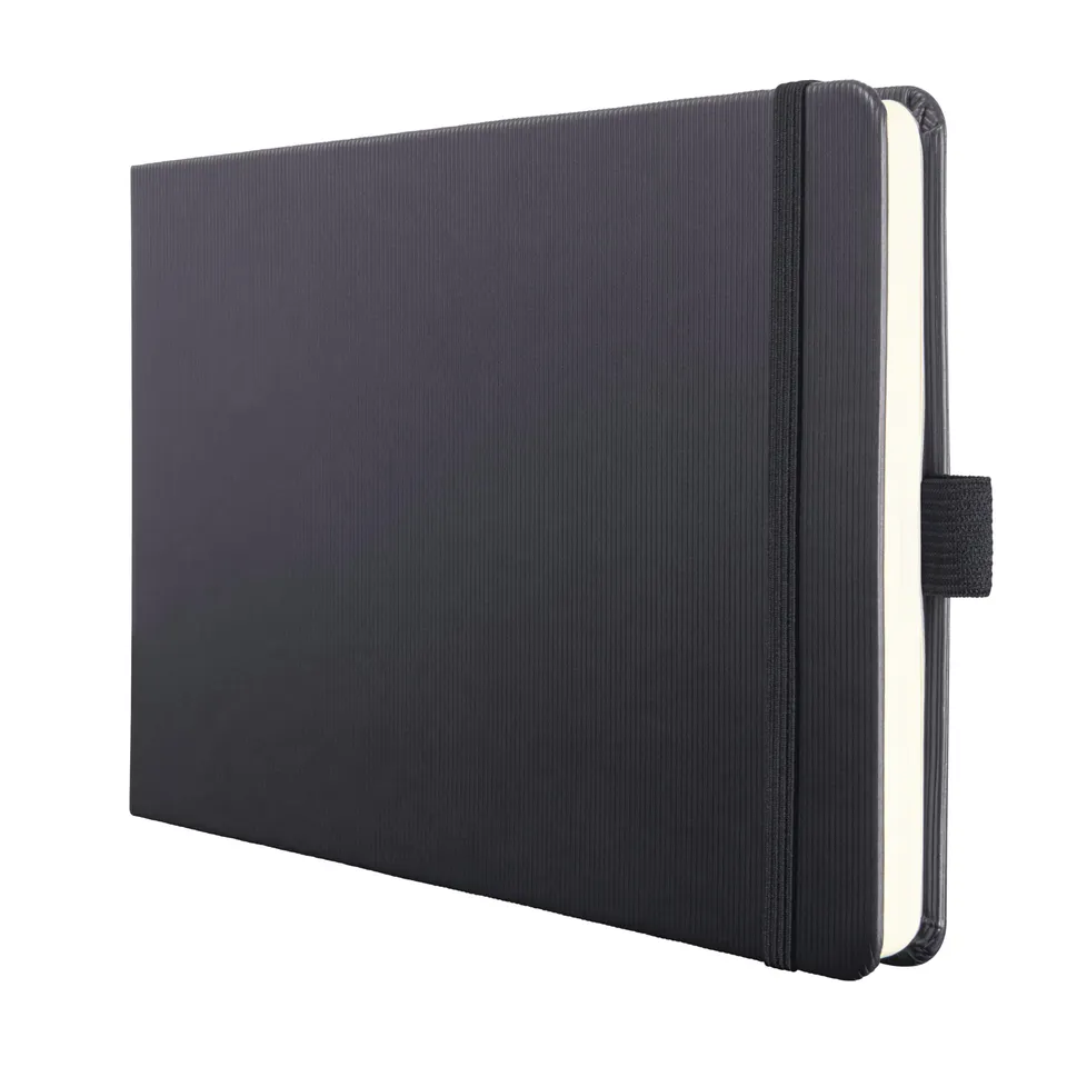 sigel-conceptum-premium-notizbuch-a5-quer-blanko-schwarz-hardcover-132-seiten image 1