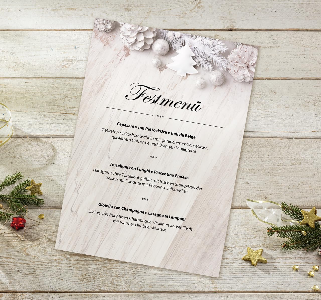 sigel-jolie-weihnachtsbriefpapier-rustic-white-a4-25-blatt image 3