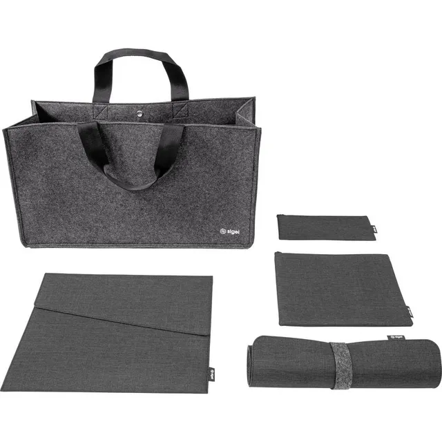 sigel-desk-sharing-set-dunkelgrau-f-r-laptops-bis-15-6-zoll-4-teilig image 1