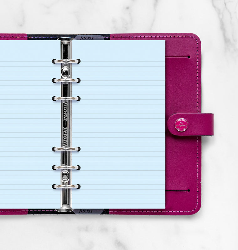 filofax-notizpapier-blau-liniert-personal-20-blatt-einlage image 2