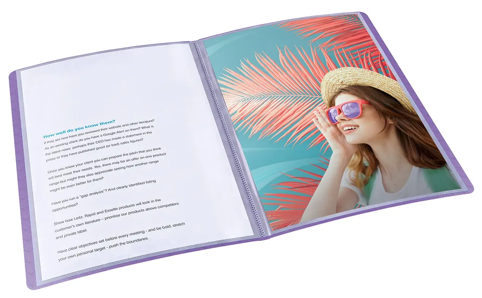 esselte-colour-breeze-a4-sichtbuch-40-h-llen-lavendel image 1