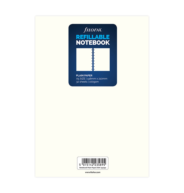 filofax-notebook-einlagen-a5-blanko-f-r-nachf-llbare-notizb-cher image 1