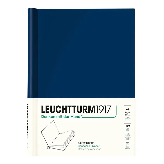 leuchtturm1917-klemmbinder-peka-a4-dunkelblau-f-r-150-blatt image 1
