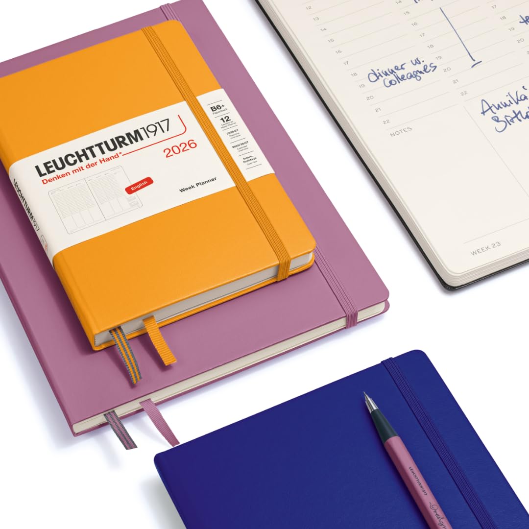 leuchtturm1917-wochenplaner-medium-a5-2026-spring-leaf-englisch image 2