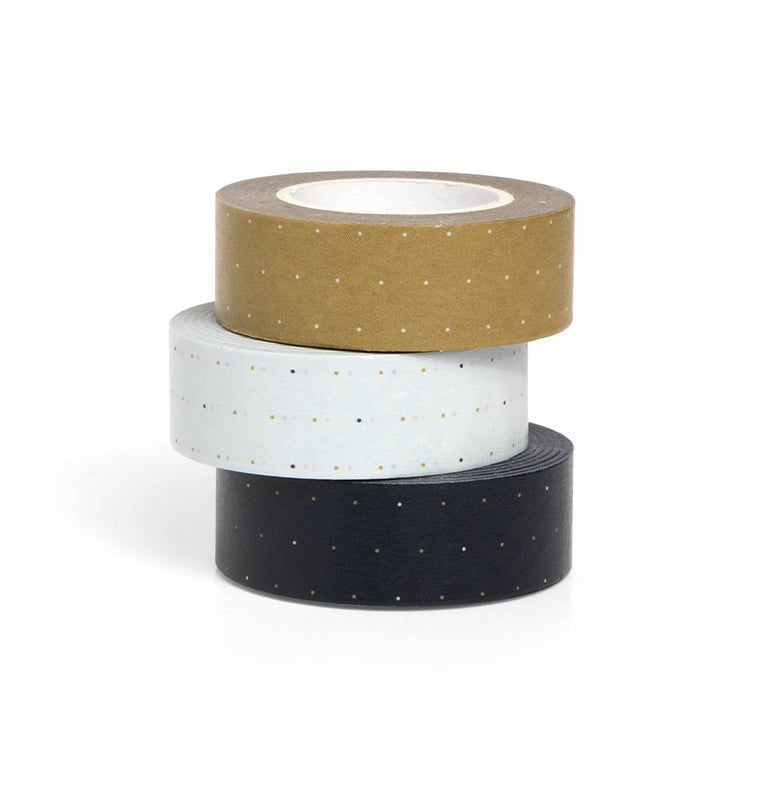 filofax-moonlight-washi-tape-set-3er-set-schwarz-wei-gold image 1