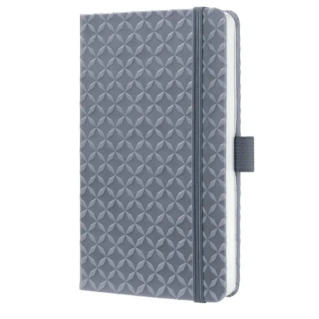 sigel-jolie-notizbuch-a6-liniert-hardcover-glacier-grey-mit-gummiband image 1