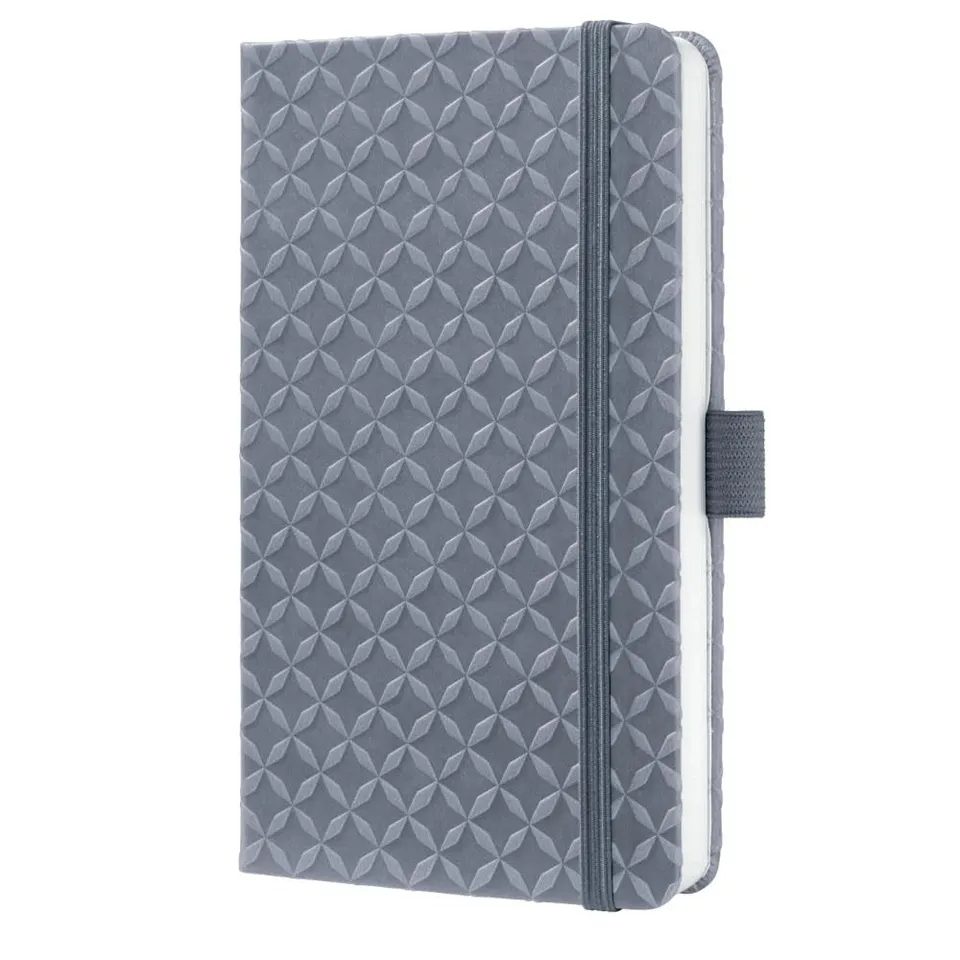 sigel-jolie-notizbuch-a6-liniert-hardcover-glacier-grey-mit-gummiband image 1