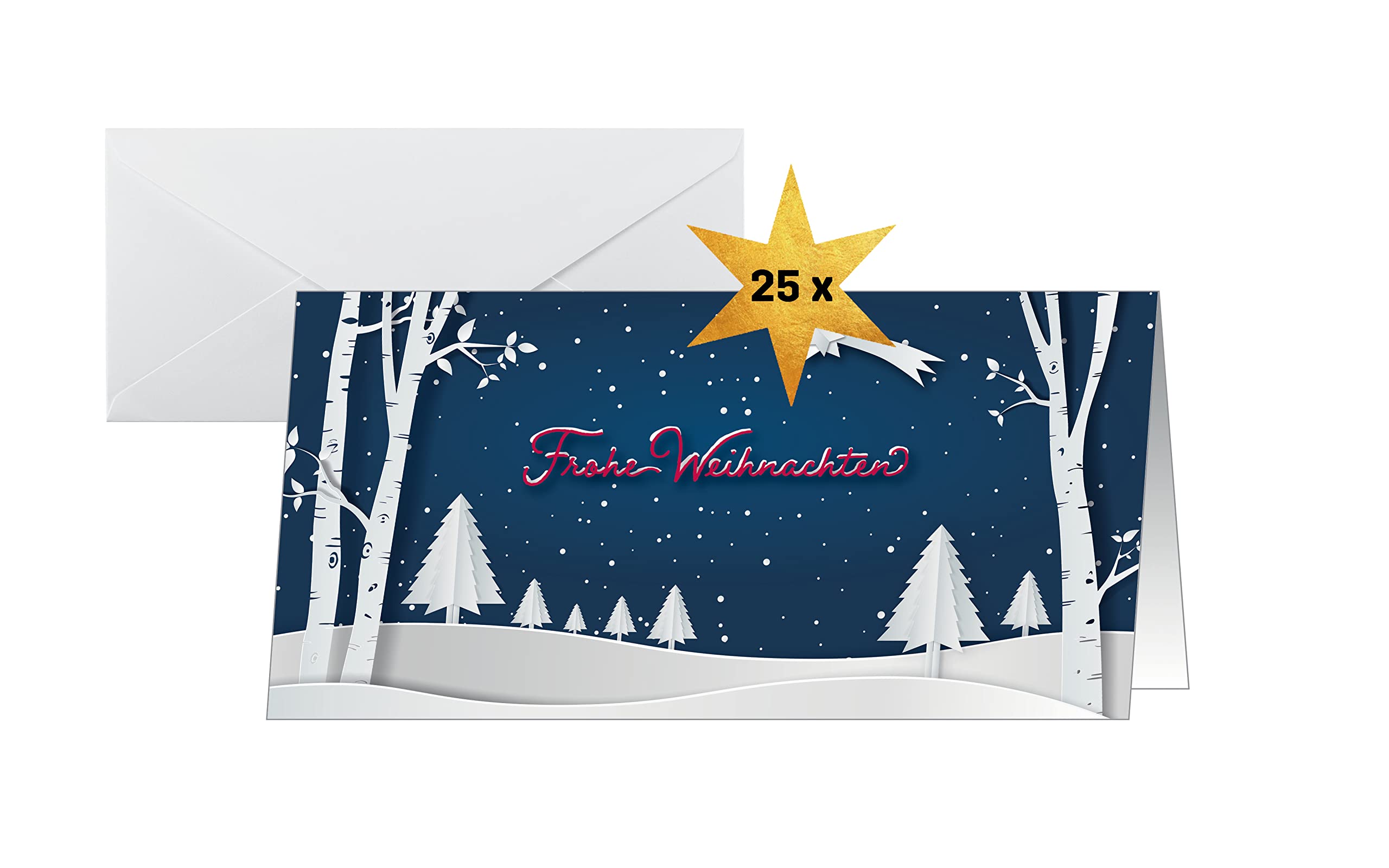 sigel-weihnachtskarten-rot-wei-holzoptik-din-lang-25-st-ck image 6