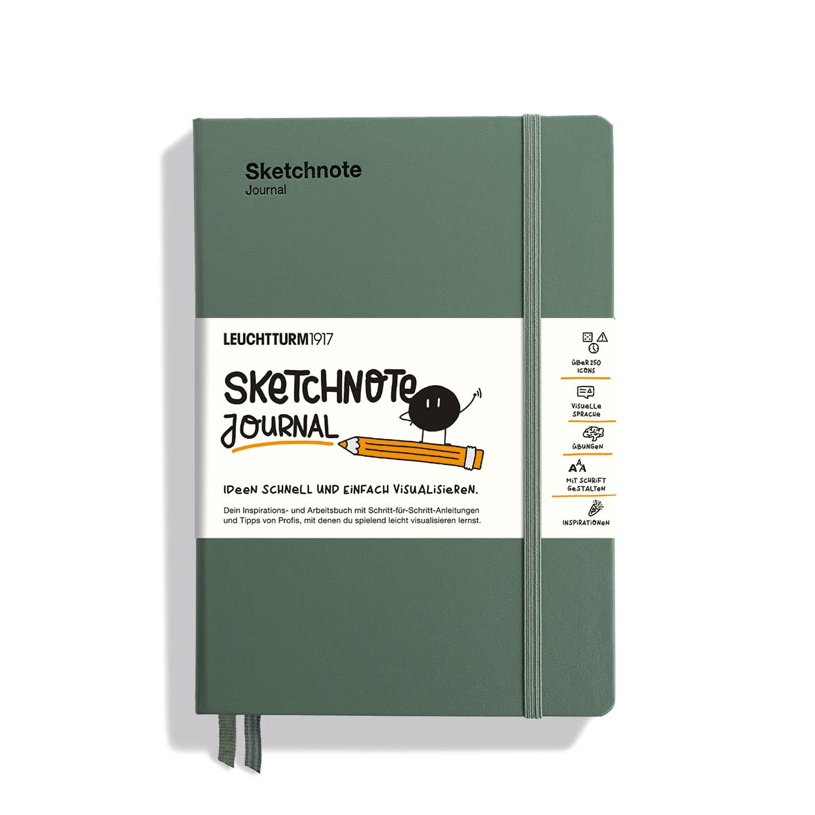 leuchtturm1917-sketchnote-journal-a5-deutsch-olive image 1