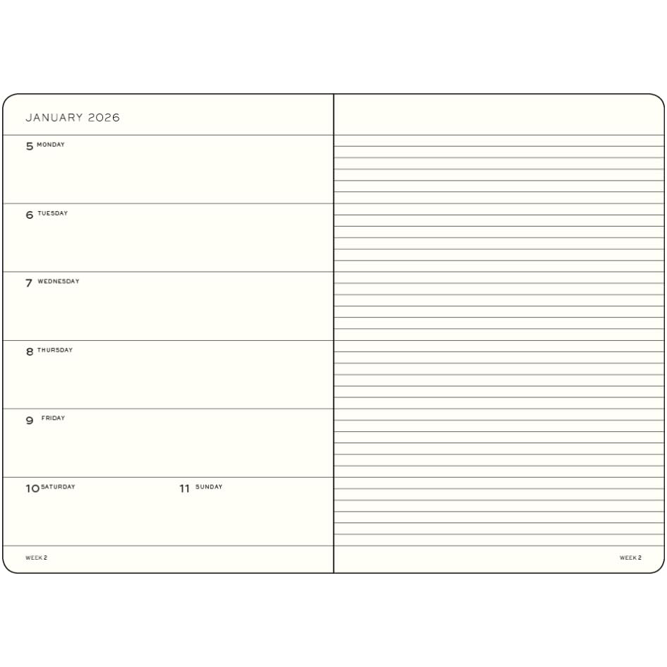 leuchtturm1917-wochenkalender-notizbuch-2026-composition-b5-hardcover-forest-gre image 4