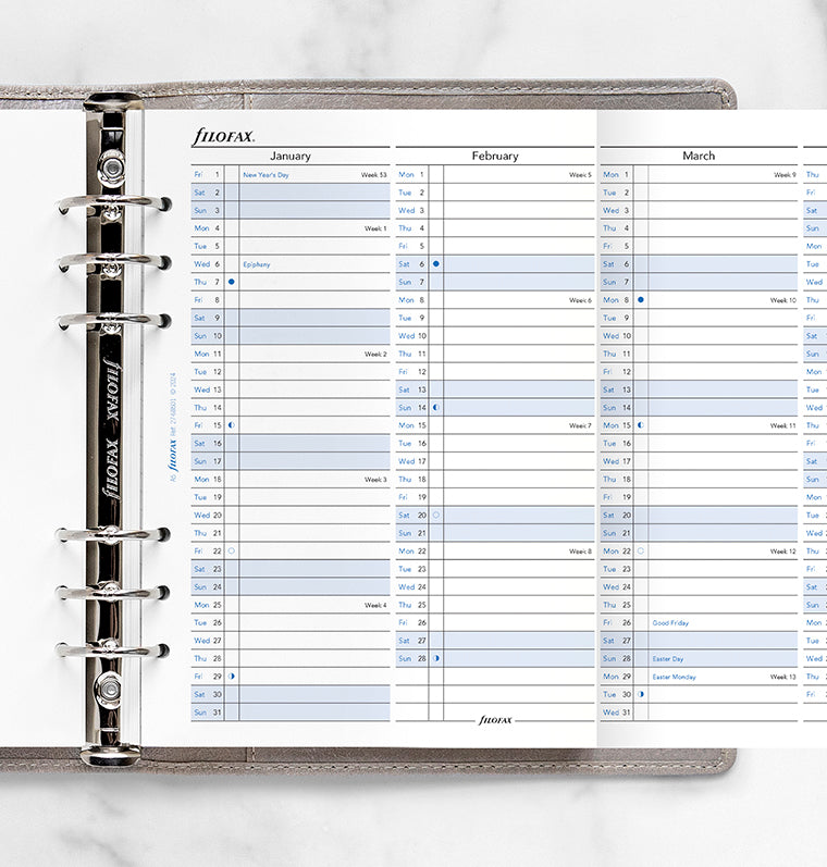 filofax-jahresplaner-2027-a5-englisch-leporello image 2