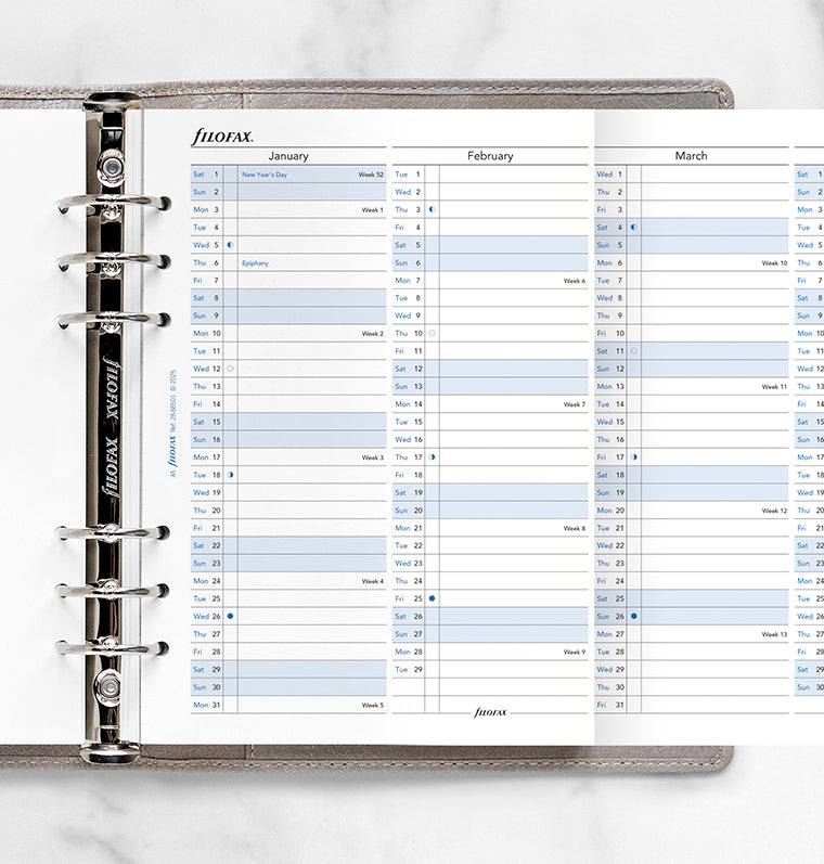 filofax-jahresplaner-englisch-a5-2028-leporello-zum-ausklappen image 2