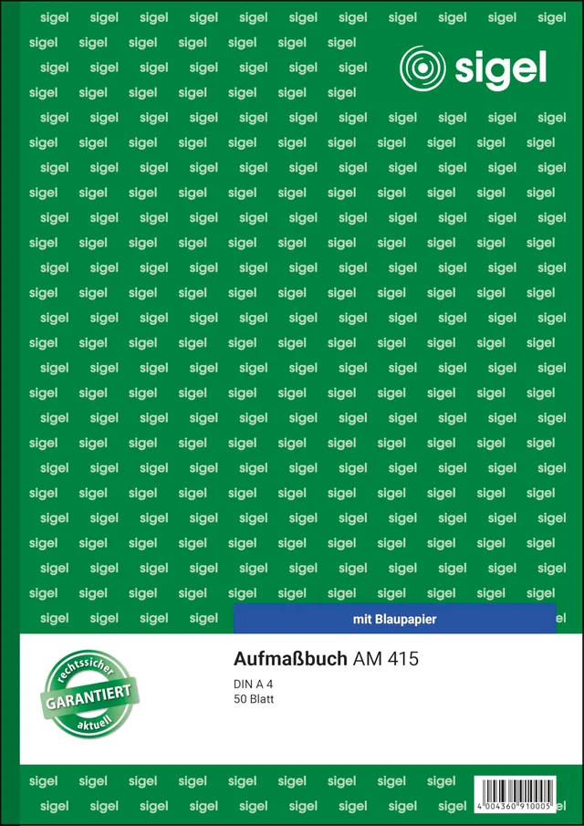 sigel-am415-aufma-buch-din-a4-mit-blaupapier-50-blatt image 1