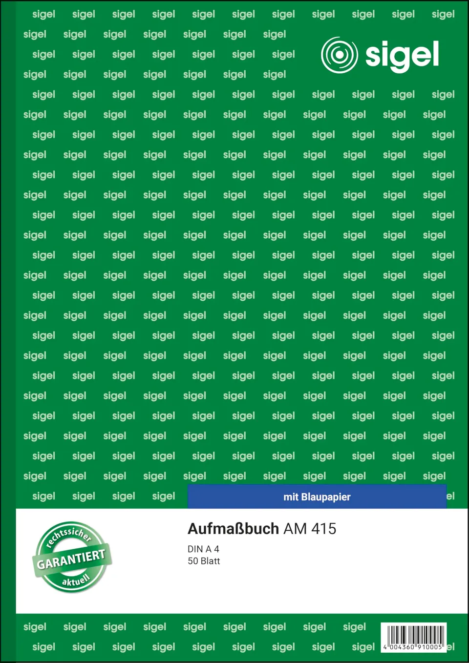 sigel-am415-aufma-buch-din-a4-mit-blaupapier-50-blatt image 1