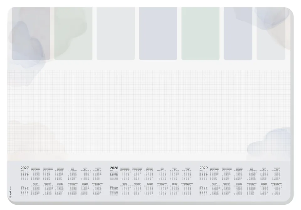 sigel-pastel-planner-papier-schreibtischunterlage-din-a2-2027-2029-30-blatt image 1