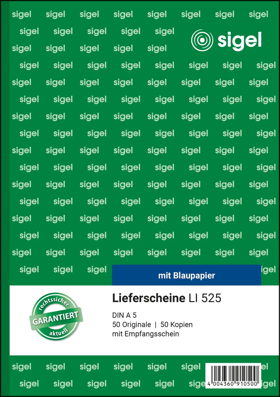 sigel-lieferschein-mit-empfangsschein-a5-2x50-blatt image 1