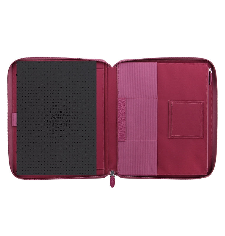 filofax-finsbury-a4-zip-folio-leder-mit-rei-verschluss-inkl-notebook image 4