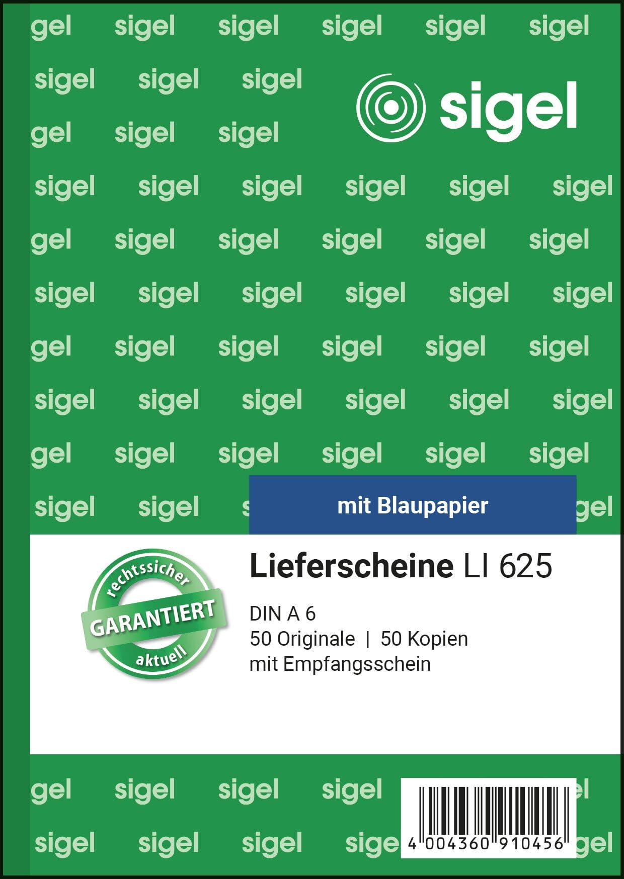 sigel-li625-lieferscheine-a6-mit-empfangsschein-2x50-blatt image 1