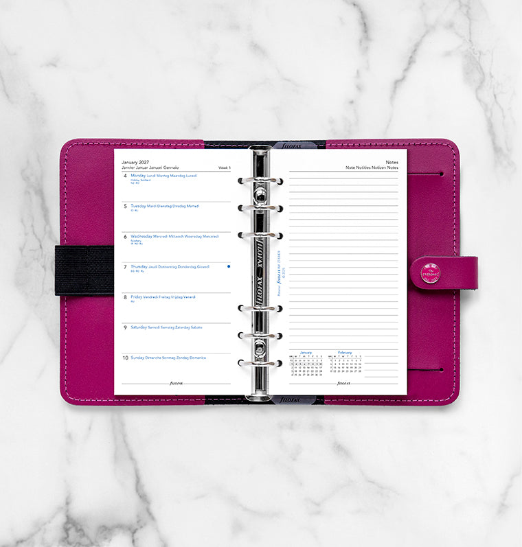 filofax-kalendereinlage-2027-personal-1-woche-1-seite-notizen-multilingual image 3