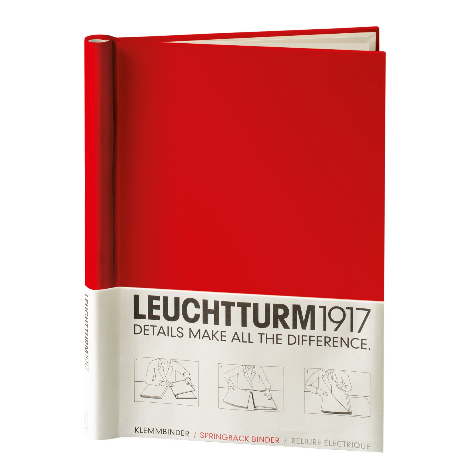 leuchtturm1917-klemmbinder-peka-a4-rot-f-r-150-blatt image 2
