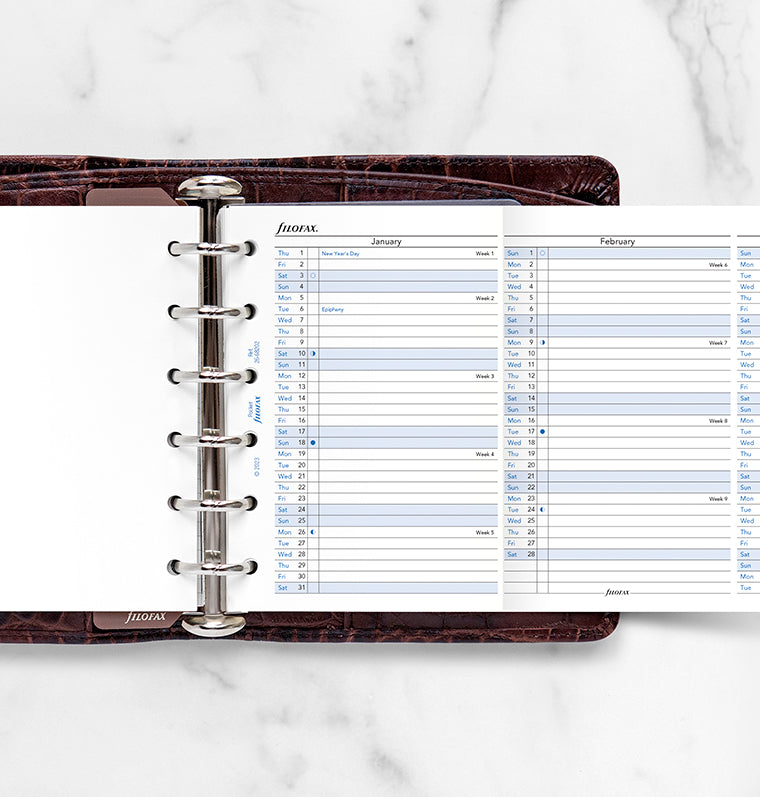 filofax-jahresplaner-englisch-pocket-2026-leporello-einlage image 2