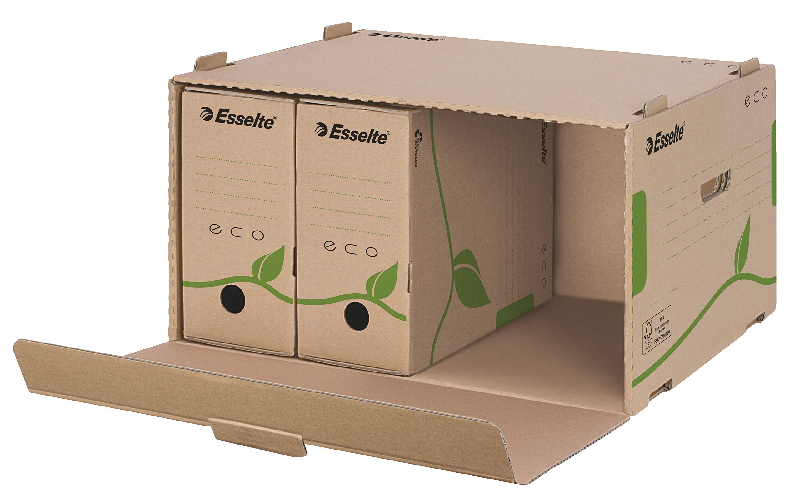esselte-eco-archiv-container-f-r-5x-a4-ordner-75-mm-naturbraun image 4