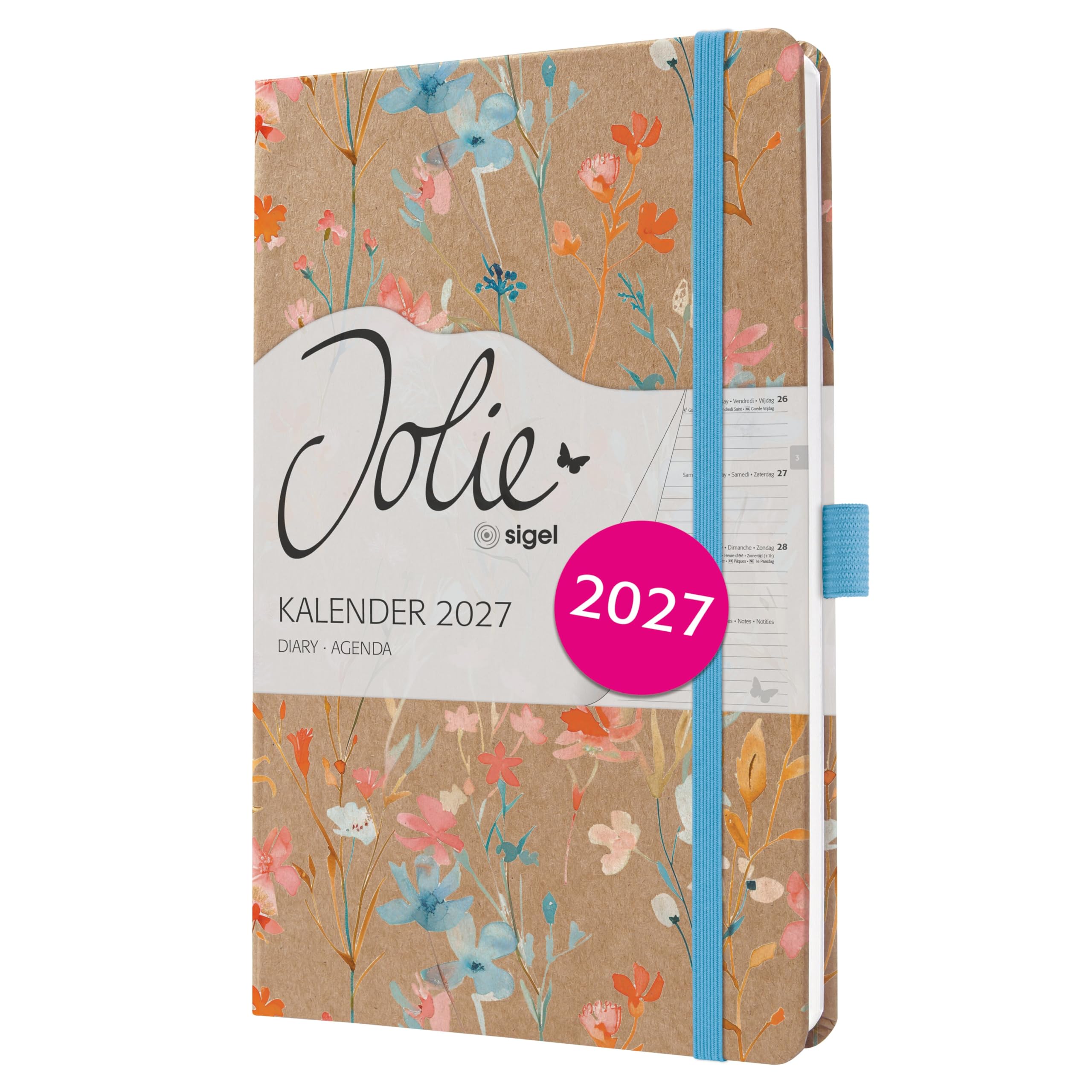 sigel-jolie-wochenkalender-2027-a5-dancing-leaves-hardcover-kraftpapier image 7