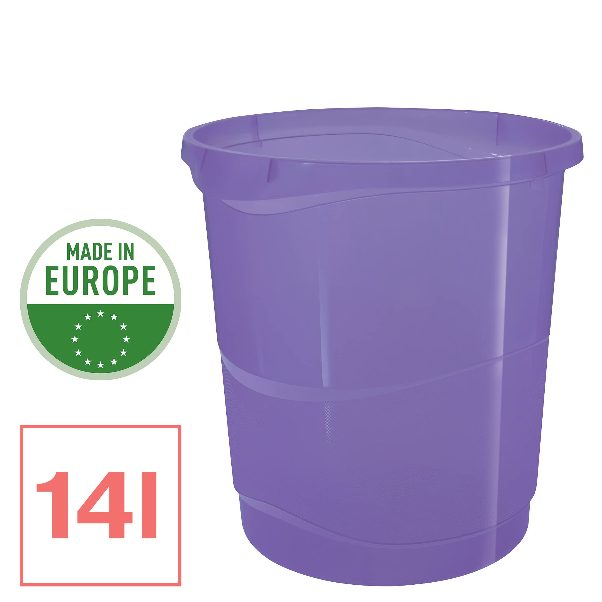 esselte-papierkorb-colour-breeze-14-liter-lavendel-628462 image 3