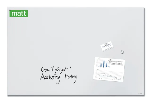 sigel-premium-glas-whiteboard-100x65-cm-super-wei-matt-magnetisch image 1