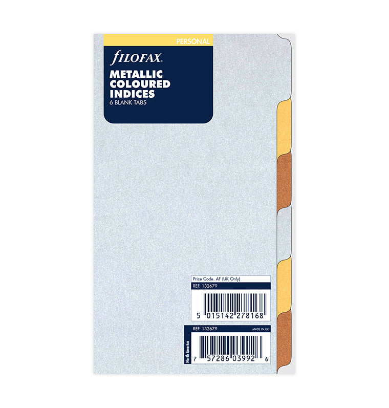 filofax-trennbl-tter-metallic-blanko-personal-6er-ros-gold-gold-silber image 5