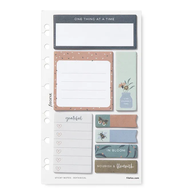 filofax-botanical-haftnotizen-set-wiederverwendbar-f-r-personal-a5-a4 image 1