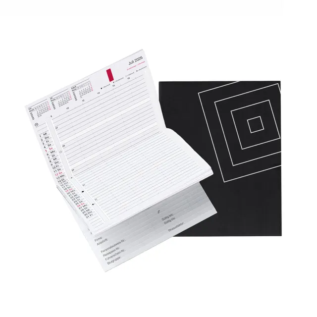 time-system-rem-taschenkalender-2026-en-uk-woche-2-seiten-hardcover image 1