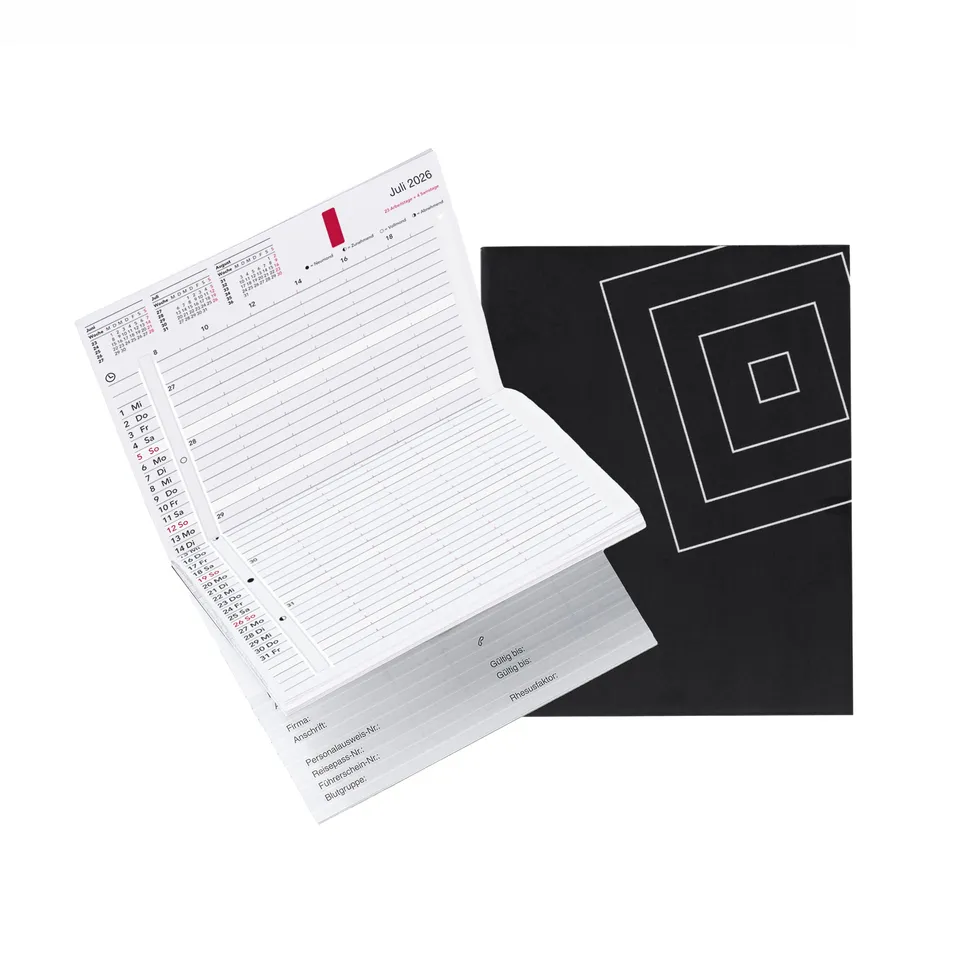 time-system-rem-taschenkalender-2026-en-uk-woche-2-seiten-hardcover image 1
