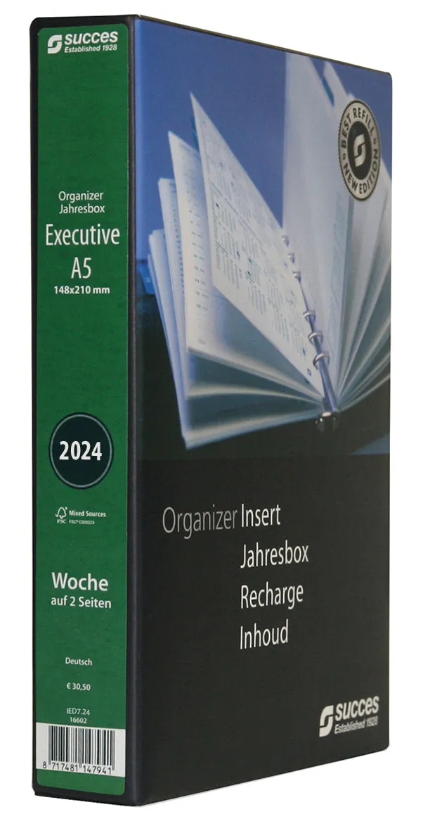 time-system-succes-jahresbox-a5-7-tage-auf-2-seiten-deutsch-wei-2026 image 1