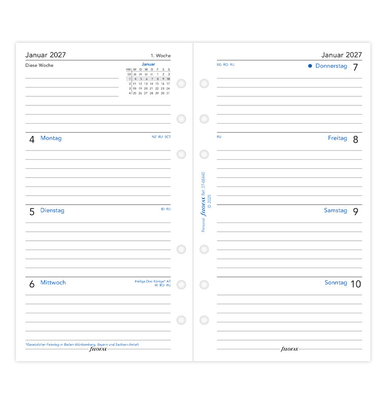 filofax-kalendereinlage-personal-2027-1-woche-2-seiten-deutsch image 4