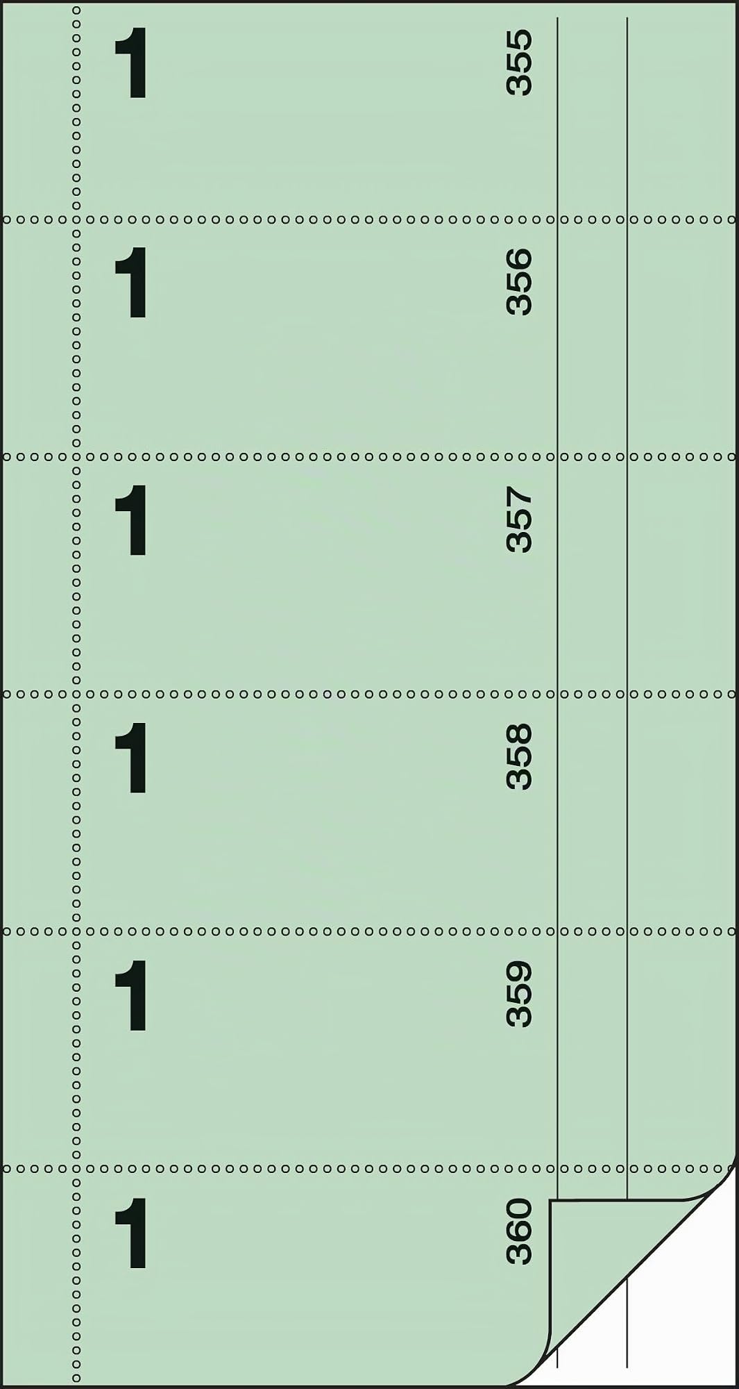 sigel-bonbuch-kellnerblock-nr-1-360-abrisse-gr-n-2x60-blatt image 3