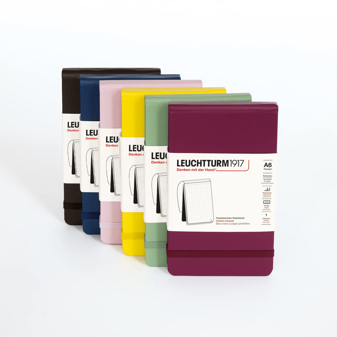 leuchtturm1917-notizblock-pocket-a6-hardcover-liniert-puder image 2